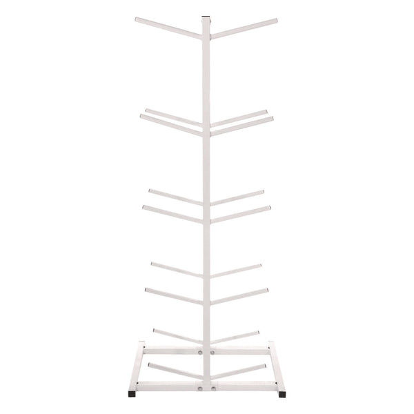 Champion Sports Double Medicine Ball Tree, 12" x 23" x 51", White (CSIMBR2) Each