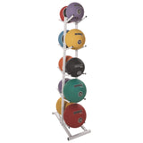 Champion Sports Double Medicine Ball Tree, 12" x 23" x 51", White (CSIMBR2) Each