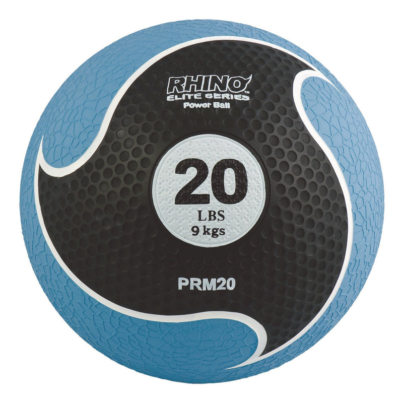Champion Sports Rhino Elite Medicine Ball, 20 lb, Blue (CSIPRM20) Each