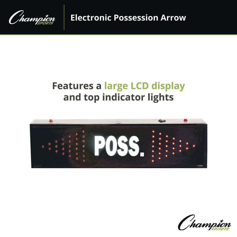 Champion Sports Electronic Possession Arrow, 21" x 3" x 6", Black Face, Red Graphics (CSIPARROW) Each