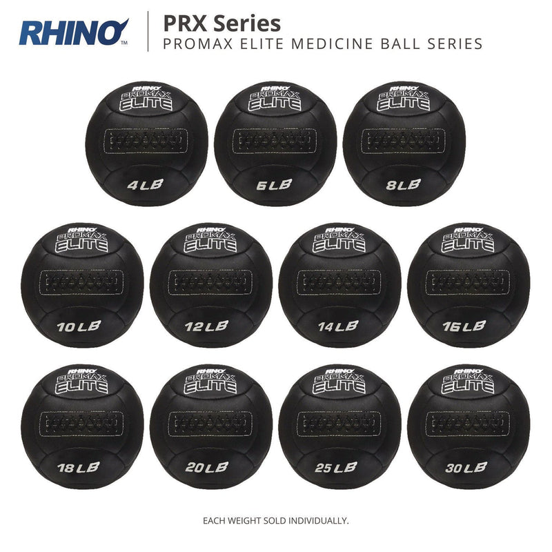 Champion Sports Rhino Promax Elite Medicine Ball, 25 lb, Black (CSIPRX25) Each