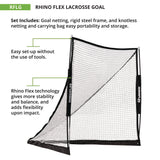 Champion Sports Rhino Flex Lacrosse Goal, 6 ft x 6 ft, 1" dia Frame (CSIRFLG) Each
