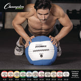 Champion Sports Rhino Promax Medicine Ball, 14 lb, Light Blue (CSIRPX14) Each