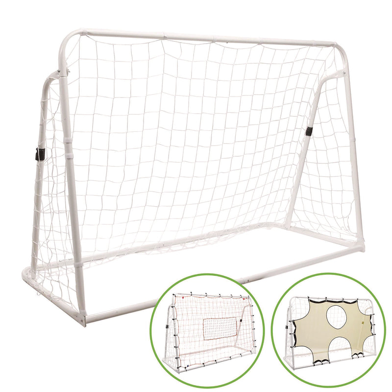 Champion Sports 3-in-1 Soccer Training Goal, 6 ft x 4 ft, 1.25" dia Frame (CSISG3IN1) Each