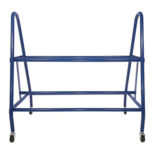 Champion Sports Heavy-Duty Deluxe Ball Cart, Metal, 132 lb Capacity, 17.5 x 38 x 35.75, Blue (CSIBRC12) Each