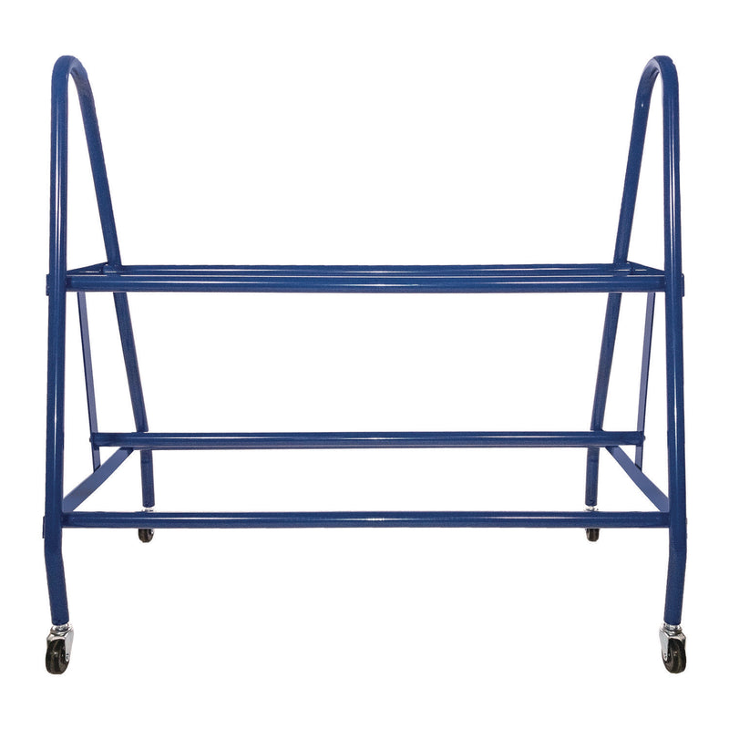 Champion Sports Heavy-Duty Deluxe Ball Cart, Metal, 132 lb Capacity, 17.5 x 38 x 35.75, Blue (CSIBRC12) Each