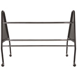 Champion Sports Heavy-Duty Ball Cart, Metal, 132 lb Capacity, 18 x 51 x 38, Black (CSIBRC15) Each