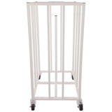 Champion Sports Deluxe Vertical Ball Cage, Fits Approximately 20 Balls, Metal, 20" x 20" x 48", White (CSI20BC) Each
