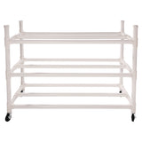Champion Sports 30 Basketball Heavy-Duty Cart, Heavy-Duty Plastic, 176 lb Capacity, 19 x 55 x 45, White (CSI30CART) Each
