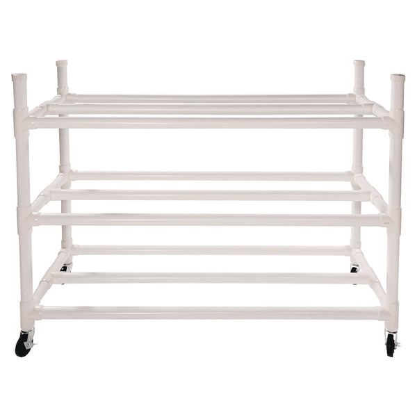Champion Sports 30 Basketball Heavy-Duty Cart, Heavy-Duty Plastic, 176 lb Capacity, 19 x 55 x 45, White (CSI30CART) Each