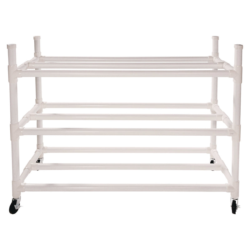 Champion Sports 30 Basketball Heavy-Duty Cart, Heavy-Duty Plastic, 176 lb Capacity, 19 x 55 x 45, White (CSI30CART) Each