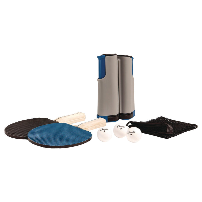 Champion Sports Anywhere Table Tennis Set, with Carry Bag (CSIAWTSET) Each