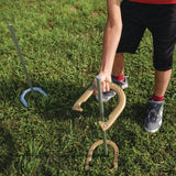 Champion Sports Deluxe Horseshoe Tournament Set, 4 Horseshoes/2 Stakes/Carry Bag/Rule Sheet (CSICG205) Each