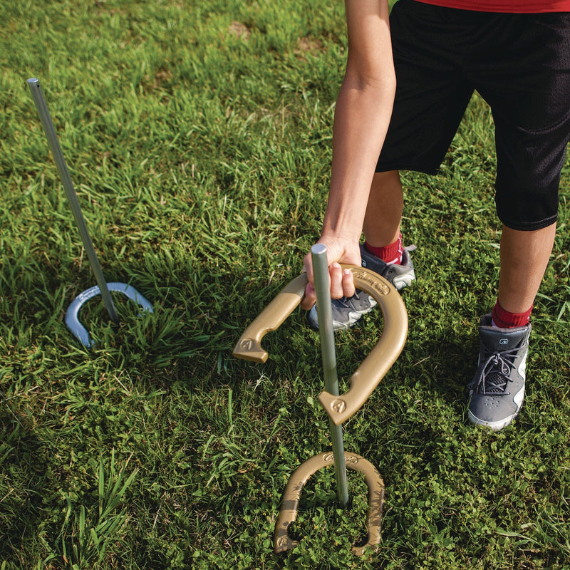 Champion Sports Deluxe Horseshoe Tournament Set, 4 Horseshoes/2 Stakes/Carry Bag/Rule Sheet (CSICG205) Each