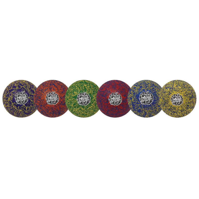 Champion Sports Rhino Skin Spider Dodgeball Set, 6.3" Diameter, Assorted Colors, 6/Set (CSIRXSPDRSET) Each