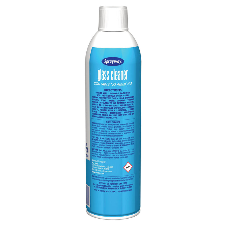 Sprayway Inc. Glass Cleaner, 19 oz Aerosol Spray, 12/Carton (CGCSW050) Case of 12