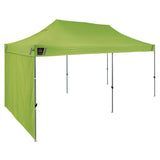 Ergodyne Shax 6091 Pop-Up Tent Sidewall, 120" x 120", Polyester, Lime (EGO12996) Each