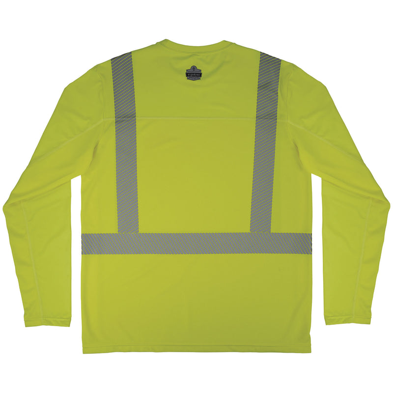 Ergodyne Chill-Its 6688 Type R Class 2 Cooling Hi-Vis Sun Shirt with UV Protection, S, Lime (EGO12136) Each