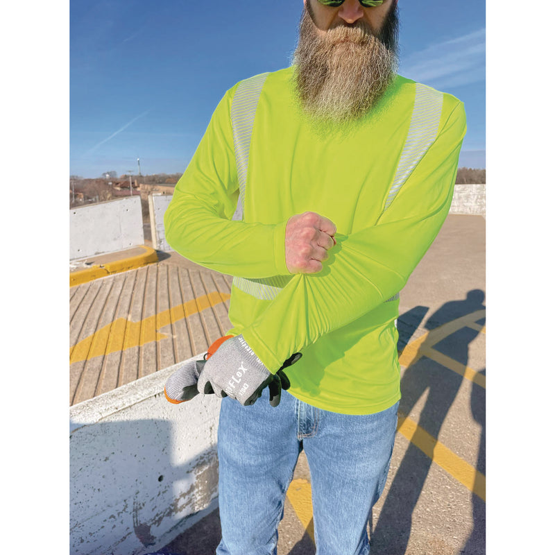 Ergodyne Chill-Its 6688 Type R Class 2 Cooling Hi-Vis Sun Shirt with UV Protection, M, Lime (EGO12137) Each