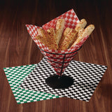 Paterson Grease-Resistant Food Wrap, 12" x 12", Red Check, 5,000/Carton (PDHWG01008) Case of 5000