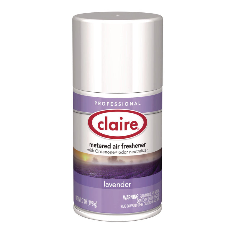 Claire® Metered Air Freshener, Lavender, 11 oz Aerosol Spray, 12/Carton (CGC115) Case of 12