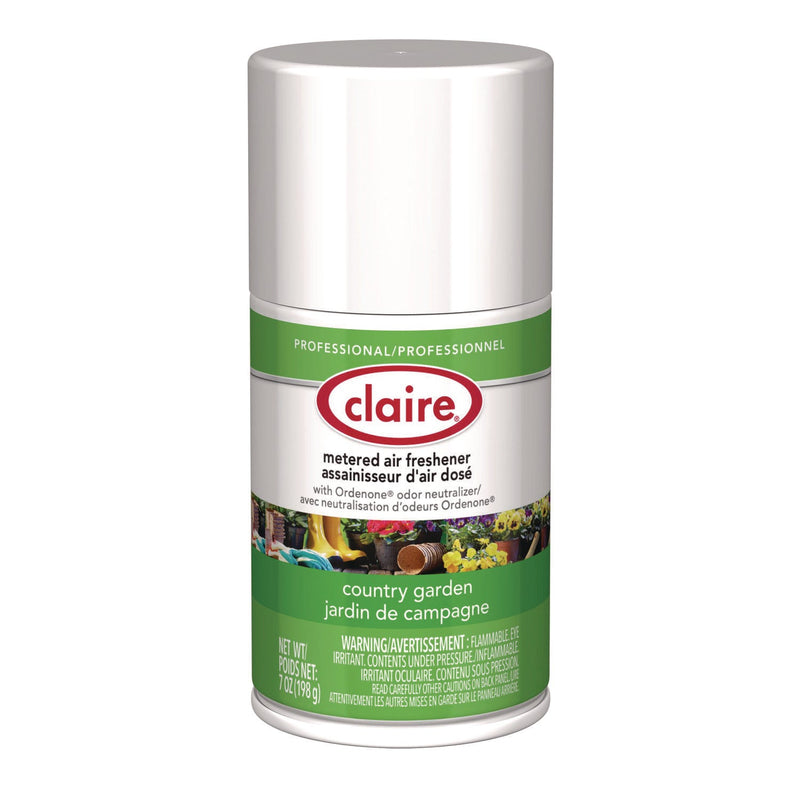 Claire® Metered Air Freshener, Country Garden, 11 oz Aerosol Spray, 12/Carton (CGC118) Case of 12