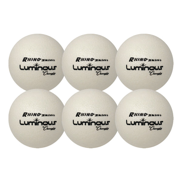 Champion Sports Rhino Skin Luminous Dodgeball Set, 6.3" Diameter, 6/Set (CSIRXLUMSET) Each