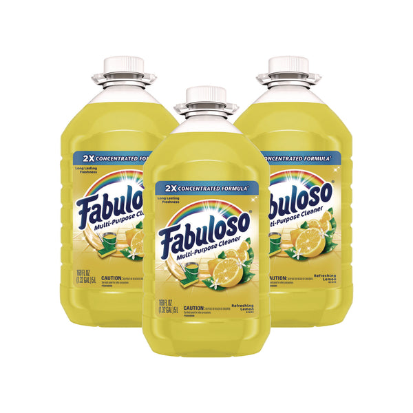 Fabuloso® Multi-use Cleaner, Lemon Scent, 169 oz Bottle, 3/Carton (CPC61037885) Case of 3