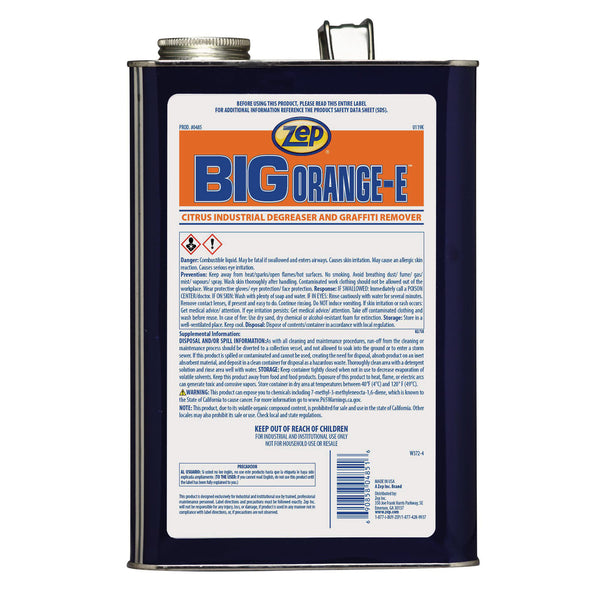 Big Orange E, 1 gal Can, 4/Carton (ZPE48524) Case of 4