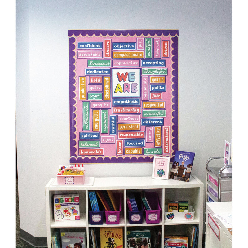 Carson-Dellosa Education Motivational Bulletin Board Sets, 52-Piece Set, We Stick Together: Motivational, 7.9" x 15", Multicolor (CDP110590) Each