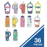 Carson-Dellosa Education Assorted Colorful Cut-Outs, 36-Piece Set, We Stick Together: Cups + Water Bottles, 5.8" x 8", Multicolor (CDP120651) Each