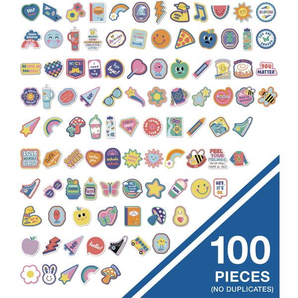 Carson-Dellosa Education Vinyl Stickers, We Stick Together, Small, Assorted, 100 Stickers (CDP168322) Each