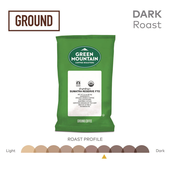 Green Mountain Coffee® Sumatra Reserve Fraction Packs, 2.2 oz, 50/Carton (GMT8287) Case of 50