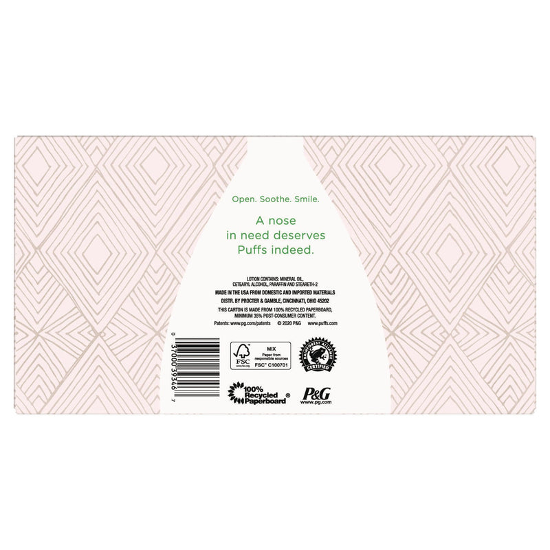 Puffs® Plus Lotion Facial Tissue, 2-Ply, White, 124 Sheets/Box, 24 Boxes/Carton (PGC39346) Case of 24