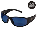 Smith & Wesson® Elite Safety Glasses 3016314, Black Frame, Blue Mirror Polycarbonate Lens, 12/Carton (ANS21307) Case of 12