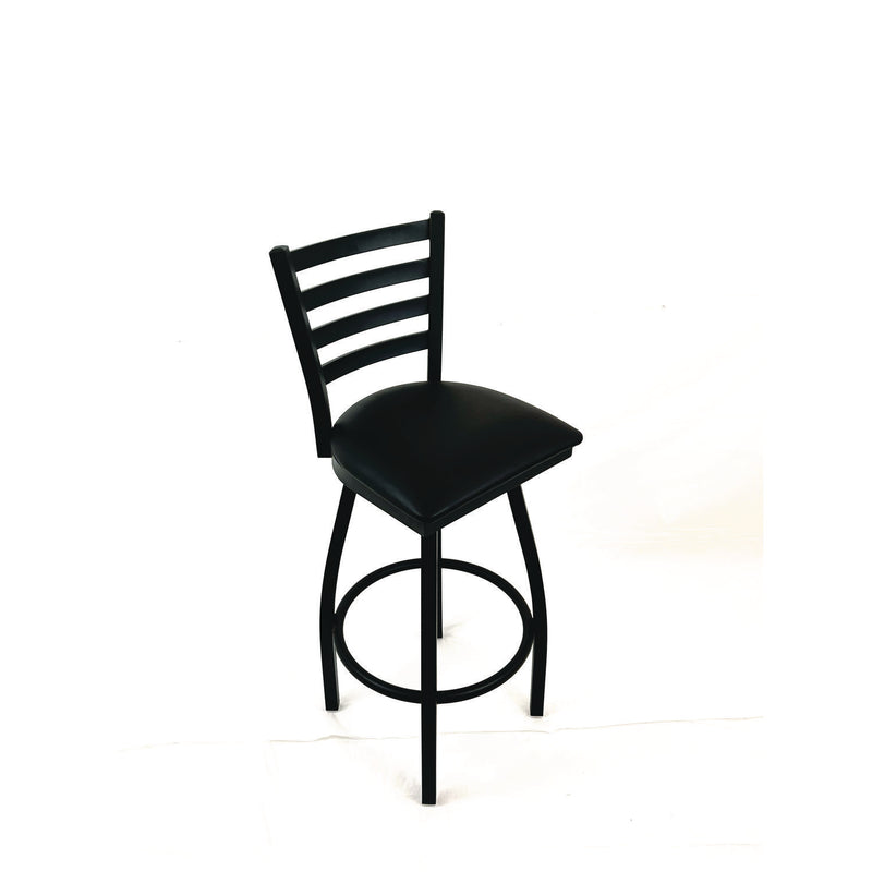 JMC Furniture Boggs Series Barstool, Supports Up to 300 lb, 30.5" Seat Height, Black Seat, Black Back, Black Base (JMCBBBVSBLK) Each
