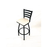 JMC Furniture Boggs Series Barstool, Supports Up to 300 lb, 30.5" Seat Height, Cream Seat, Black Back, Black Base (JMCBBBVSCRM) Each