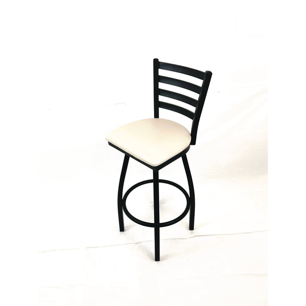 JMC Furniture Boggs Series Barstool, Supports Up to 300 lb, 30.5" Seat Height, Cream Seat, Black Back, Black Base (JMCBBBVSCRM) Each