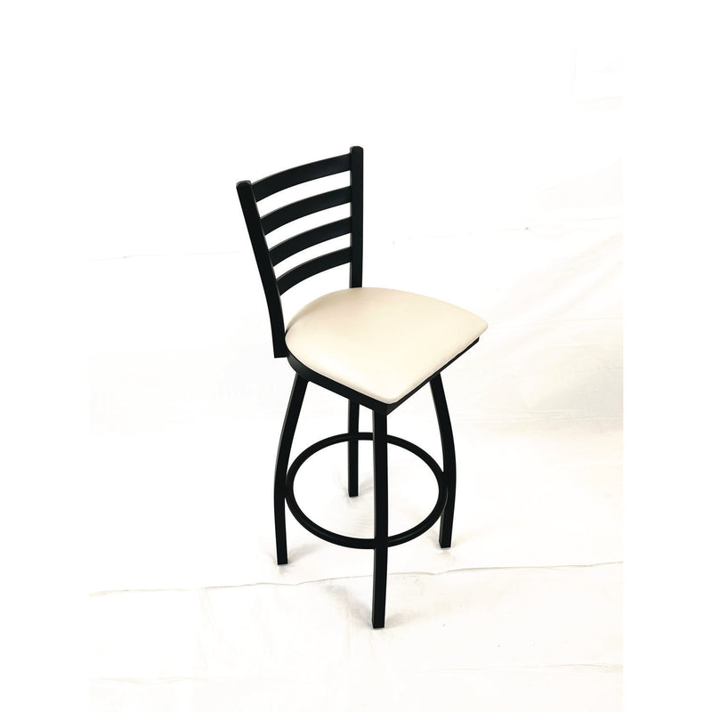 JMC Furniture Boggs Series Barstool, Supports Up to 300 lb, 30.5" Seat Height, Cream Seat, Black Back, Black Base (JMCBBBVSCRM) Each