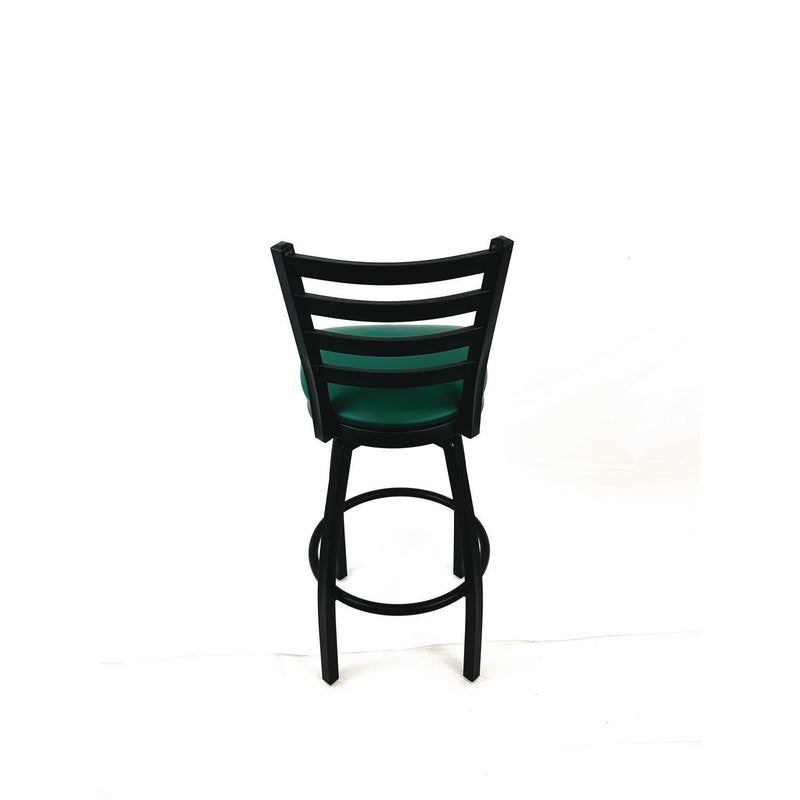 JMC Furniture Boggs Series Barstool, Supports Up to 300 lb, 30.5" Seat Height, Green Seat, Black Back, Black Base (JMCBBBVSGRN) Each