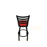 JMC Furniture Boggs Series Barstool, Supports Up to 300 lb, 30.5" Seat Height, Red Seat, Black Back, Black Base (JMCBBBVSRED) Each