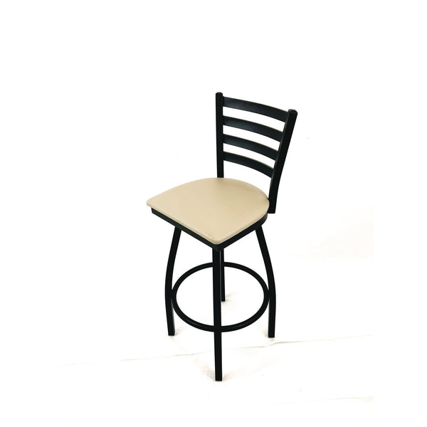 JMC Furniture Boggs Series Barstool, Supports Up to 300 lb, 30.5" Seat Height, Taupe Seat, Black Back, Black Base (JMCBBBVSTAU) Each