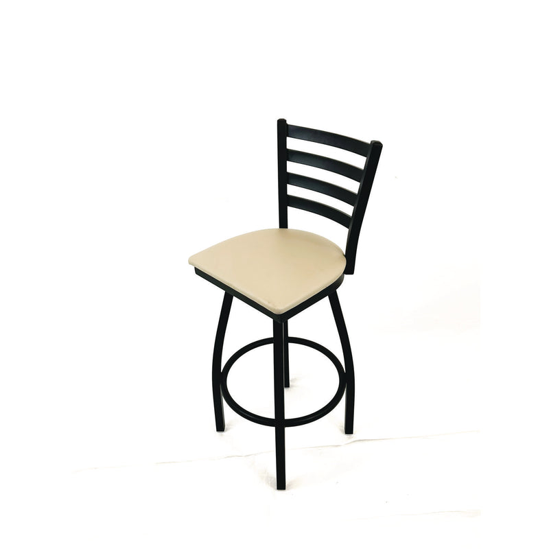 JMC Furniture Boggs Series Barstool, Supports Up to 300 lb, 30.5" Seat Height, Taupe Seat, Black Back, Black Base (JMCBBBVSTAU) Each