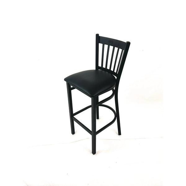 JMC Furniture Cobra Series Barstool, Supports Up to 300 lb, 28.5" Seat Height, Black Seat, Black Back, Black Base (JMCCBBVSBLK) Each