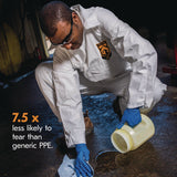 KleenGuard™ A40 Zipper Front Liquid and Particle Protection Coveralls, 3X-Large, White, 25/Carton (ANS44306) Case of 25