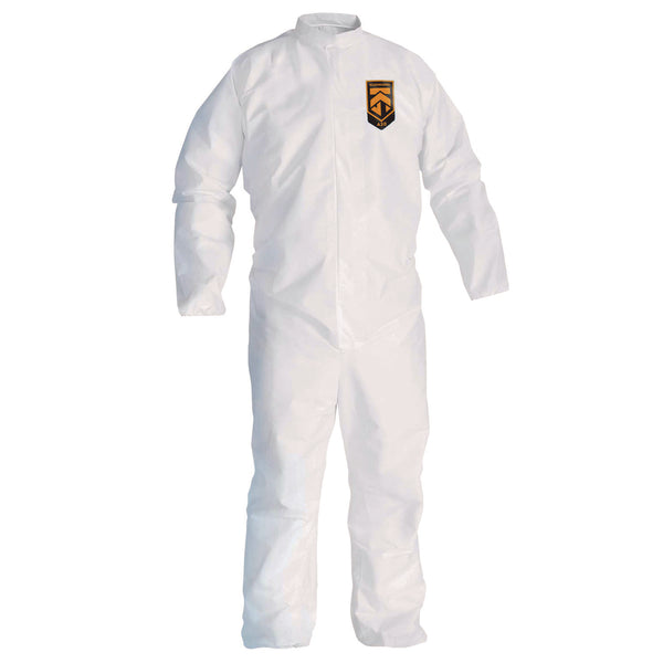 KleenGuard™ A30 Breathable Splash and Particle Protection Coveralls, 3X-Large, White, 21/Carton (ANS46006) Case of 21
