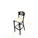 JMC Furniture Eagle Series Barstool, Supports Up to 300 lb, 28.5" Seat Height, Cream Seat, Dark Walnut Back, Black Base (JMCEBBVCRMC) Each