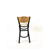 JMC Furniture Eagle Series Barstool, Supports Up to 300 lb, 28.5" Seat Height, Cream Seat, Natural Back, Black Base (JMCEBBVCRMD) Each