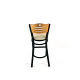 JMC Furniture Eagle Series Barstool, Supports Up to 300 lb, 28.5" Seat Height, Taupe Seat, Natural Back, Black Base (JMCEBBVTAUD) Each