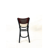 JMC Furniture Jones River Series Barstool, Supports Up to 300 lb, 28.5" Seat Height, Cream Seat, Dark Mahogany Back, Black Base (JMCJRBBVCRMB) Each